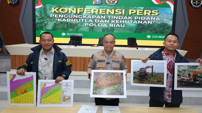 Polda Riau Ungkap 37 Perkara Karhutla, 40 Orang Jadi Tersangka